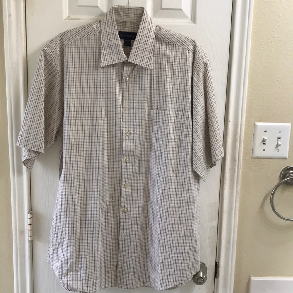 Scott Barber 100% cotton short sleeve shirt. NWOT